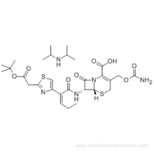 [6R-[6alpha,7beta(Z)]]-3-[[(Aminocarbonyl)oxy]methyl]-7-[[2-[2-[[(1,1-dimethylethoxy)carbonyl]amino]-4-thiazolyl]-1-oxo-2-pentenyl]amino]-8-oxo-5-thia-1-azabicyclo[4.2.0]oct-2-ene-2-carboxylic acid compd. with N-(1-methylethyl)-2-propanamine CAS 153012-37